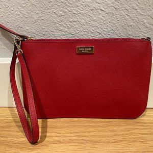 Red Kate Spade clutch